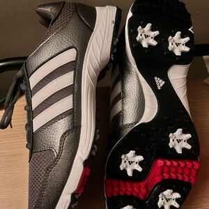 ADDIDAS Tech Response F33551 Gray White Soft Spike Golf Shoes Size 9 Men’s